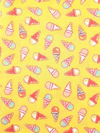 Ice-cream on yellow