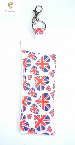 Lanyard Pen Holder - Union Jack Hearts