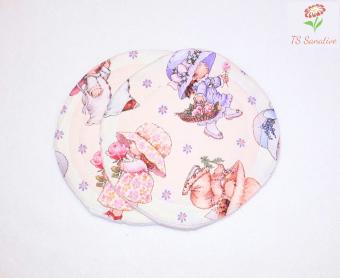 Cloth Nursing/Breast Pads - Flower Girl 