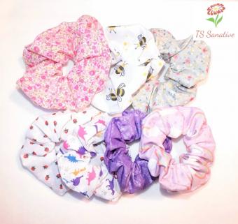 Scrunchies - Set of 3 - Flowers