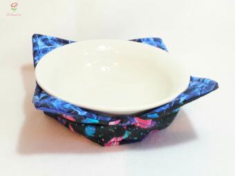 Cloth Bowl Holder/Cozy - Feathers