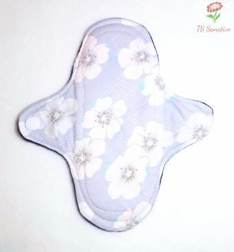 Cloth Sanitary Pad Grey Flower 