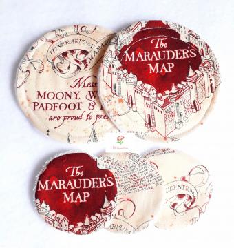 Cloth Nursing Pad Set - Harry Potter Marauders Map 